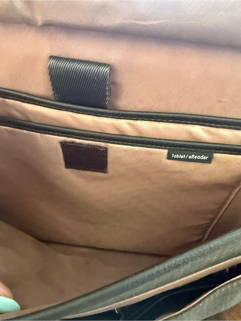 solo Brown Leather Messenger Bag with Adjustable Strap